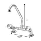 Torneira Misturador Luxo Parede Mesa Ajustável Bica Móvel