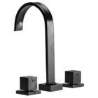 Torneira Misturador Mesa Para Banheiro Lavatório Preto Luxo