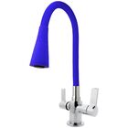 Torneira Misturador Monobloco Cozinha Cone 2 Jatos Azul Mesa