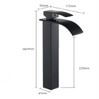 Torneira Misturador Monocomando Alta Banheiro 103-04l Preto