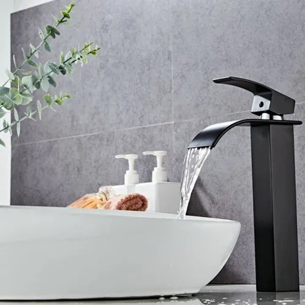 Torneira Misturador Monocomando Alta Banheiro 103-04l Preto