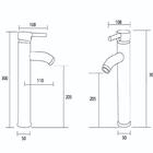 Torneira Misturador Monocomando Banheiro Alta Preta 6007bp