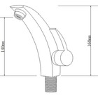 Torneira Misturador Monocomando Banheiro Baixa 5058 Dourado