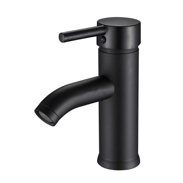 Torneira Misturador Monocomando Banheiro Baixa Preta 6007ap