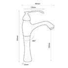 Torneira Misturador Monocomando Bica Alta Dourado Mv08