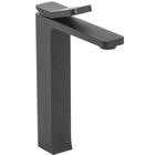Torneira Misturador Monocomando Bica Alta Lux Preto Fosco