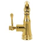 Torneira Misturador Monocomando Bica Baixa Dourado Crystal