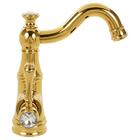 Torneira Misturador Monocomando Bica Baixa Dourado Crystal