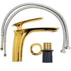 Torneira Misturador Monocomando Bica Baixa Dourado Mvm17g