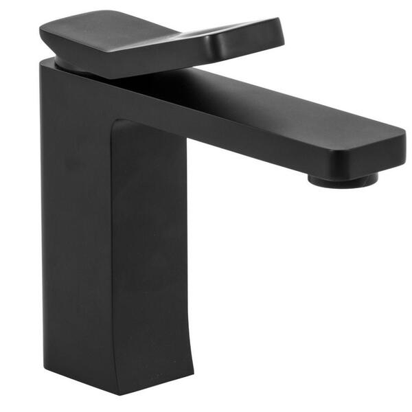 Torneira Misturador Monocomando Bica Baixa Lux Preto Fosco