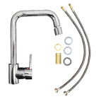 Torneira Misturador Monocomando Cozinha Gourmet Aço Escovado