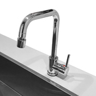 Torneira Misturador Monocomando Cozinha Gourmet Aço Escovado