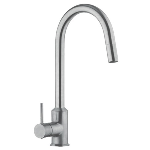 Torneira Misturador Monocomando Cozinha Pvd Aço Escovado Paini