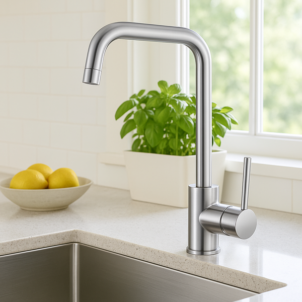 Torneira Misturador Monocomando Cozinha Verona Aço Escovado