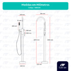 Torneira Misturador Monocomando De Piso Para Banheira Tab0028