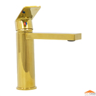 Torneira Misturador Monocomando Dourada Bancada Mesa Lavatóri