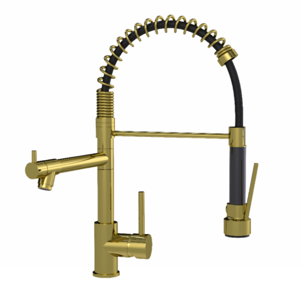 Torneira Misturador Monocomando Gourmet Ducha Manual E Bica R