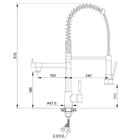 Torneira Misturador Monocomando Gourmet Flexível Com Gatilho
