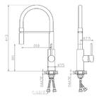 Torneira Misturador Monocomando Gourmet Rose Gold Mvg10rose