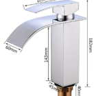 Torneira Misturador Monocomando Gowff Cromado Mod. Cascata Qu