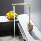 Torneira Misturador Monocomando Gowff Dourado Fosco Modelo Qu