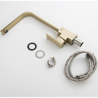 Torneira Misturador Monocomando Gowff Dourado Fosco Modelo Qu