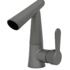 Torneira Misturador Monocomando Latão Cinza Articulada