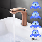 Torneira Misturador Monocomando Lavatório Bica Baixa Rose