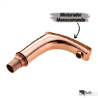 Torneira Misturador Monocomando Lavatório Bica Baixa Rose