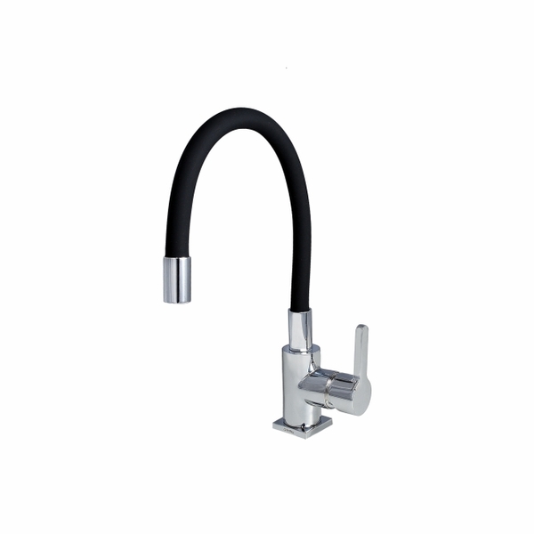 Torneira Misturador Monocomando Para Cozinha Baixo Preto - Do