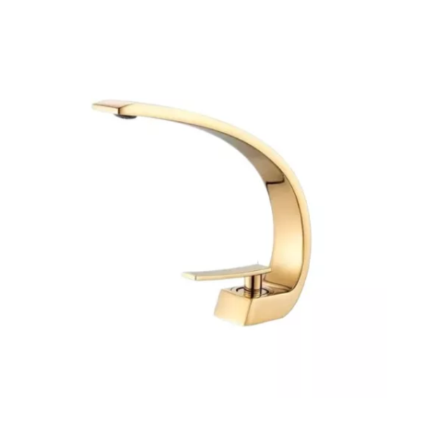 Torneira Misturador Monocomando Stylus Luxo Dourado Brilho