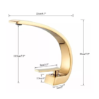 Torneira Misturador Monocomando Stylus Luxo Dourado Brilho