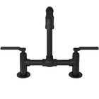 Torneira Misturador para Pia de Banheiro Bica Alta Preto Fosco Industrial Haste Fani