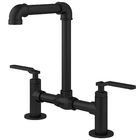 Torneira Misturador para Pia de Banheiro Bica Alta Preto Fosco Industrial Haste Fani