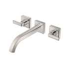 Torneira Misturador para Parede de Banheiro Bica Reta Cromada Stilo Docol