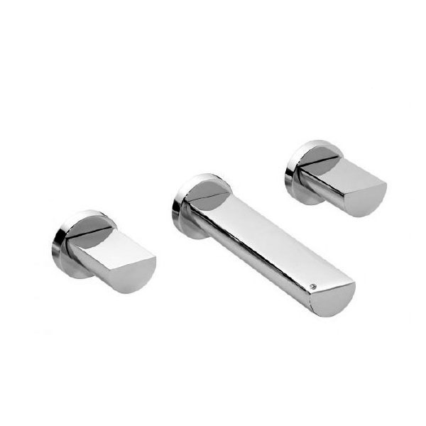 Torneira Misturador para Parede de Banheiro Bica Reta Cromada Gioia Meber