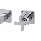 Torneira Misturador para Parede de Banheiro Bica Reta e Fixa Cromada Lotus Celite