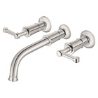 Torneira Misturador para Parede de Banheiro Bica Reta Cromada Provence Docol