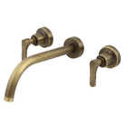 Torneira Misturador para Parede de Banheiro Bica Reta Ouro Velho Tunis Classica Fani