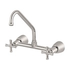 Torneira Misturador para Parede de Cozinha Bica Alta Cromada Pertutti Docol