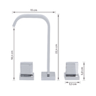Torneira Misturador para Pia de Banheiro Bica Alta Cromada Next Docol