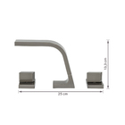 Torneira Misturador para Pia de Banheiro Bica Média Grafite Essence Fani