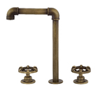 Torneira Misturador para Pia de Banheiro Bica Alta Latão Bruto Industrial Volante Fani