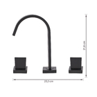 Torneira Misturador para Pia de Banheiro Bica Alta Preta Fosca Vivi Sensea