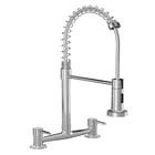 Torneira Misturador Gourmet de Pia para Cozinha com Bica Alta Flexível Inox Escovado Gourmet Civitt