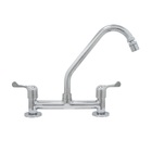 Torneira Misturador Pia Cozinha 1/4 Volta Inox Quente Fria