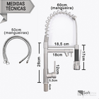 Torneira Monocomando 50 Cm Escovada