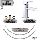 Torneira Monocomando Absolut Baixa Cromada