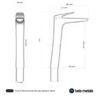 Torneira Monocomando Alta Para Banheiro (beni Preta Fosca)