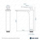 Torneira Monocomando Alta Para Banheiro (michigan Cromada)